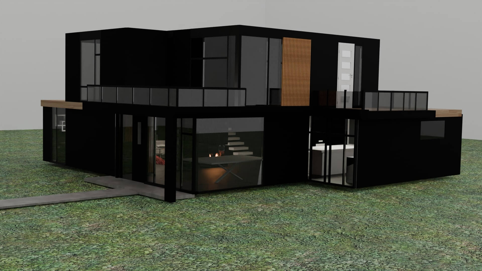 mockup de 4 cartazes, 2 vermelhos 2 azuis. 
                                Apresenta um texto -Pechakucha- que ocupa grande 
                                parte do cartaz e também apresenta uns símbolos representativos
                                deste mesmo projeto.